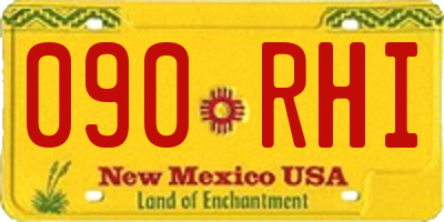 NM license plate 090RHI