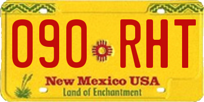 NM license plate 090RHT