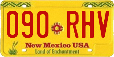NM license plate 090RHV