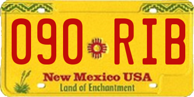 NM license plate 090RIB