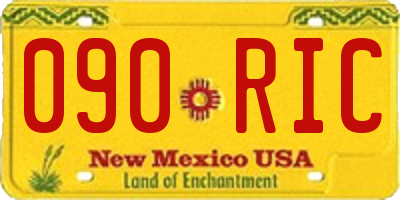 NM license plate 090RIC