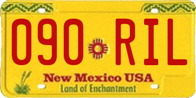 NM license plate 090RIL