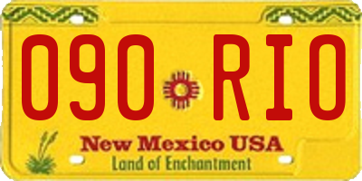NM license plate 090RIO