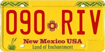 NM license plate 090RIV