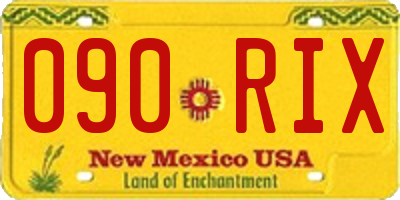 NM license plate 090RIX