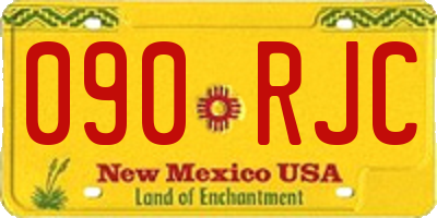 NM license plate 090RJC