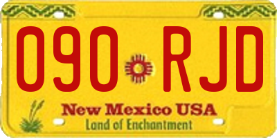 NM license plate 090RJD