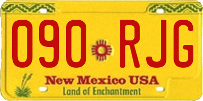 NM license plate 090RJG