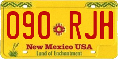 NM license plate 090RJH