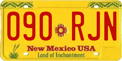 NM license plate 090RJN