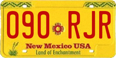 NM license plate 090RJR