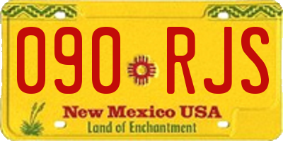 NM license plate 090RJS