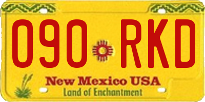 NM license plate 090RKD