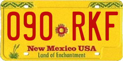 NM license plate 090RKF