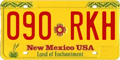 NM license plate 090RKH