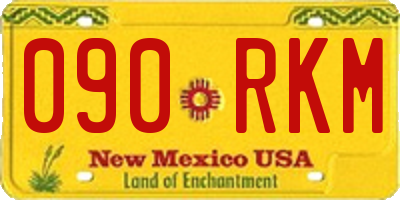 NM license plate 090RKM