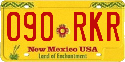 NM license plate 090RKR