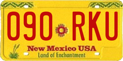 NM license plate 090RKU