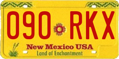 NM license plate 090RKX