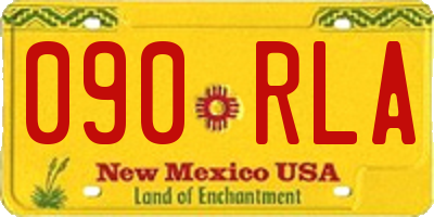 NM license plate 090RLA
