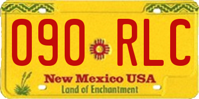 NM license plate 090RLC