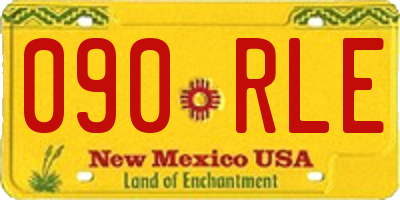 NM license plate 090RLE