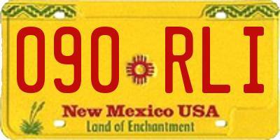 NM license plate 090RLI