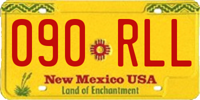 NM license plate 090RLL