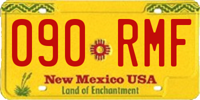 NM license plate 090RMF