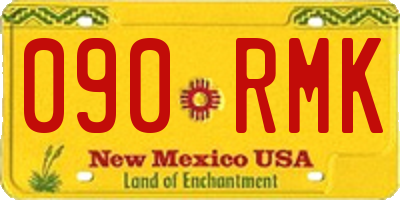 NM license plate 090RMK