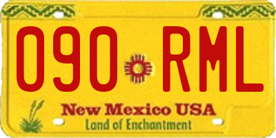 NM license plate 090RML