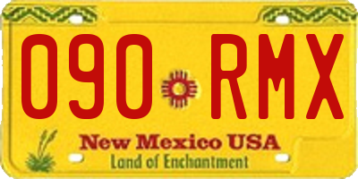 NM license plate 090RMX