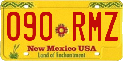 NM license plate 090RMZ