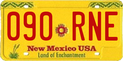 NM license plate 090RNE