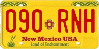 NM license plate 090RNH