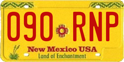 NM license plate 090RNP