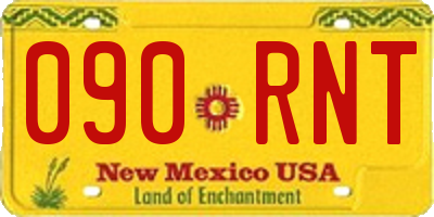 NM license plate 090RNT