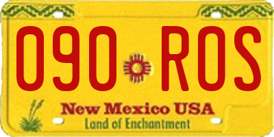 NM license plate 090ROS