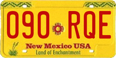 NM license plate 090RQE
