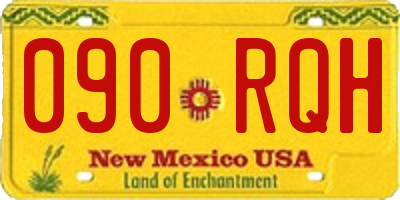 NM license plate 090RQH
