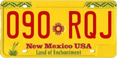 NM license plate 090RQJ