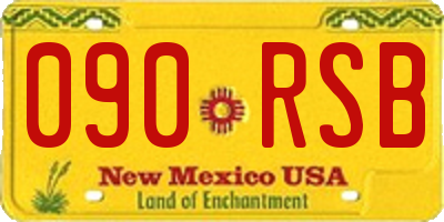 NM license plate 090RSB