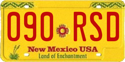 NM license plate 090RSD