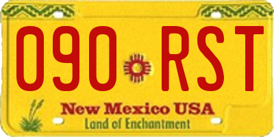 NM license plate 090RST