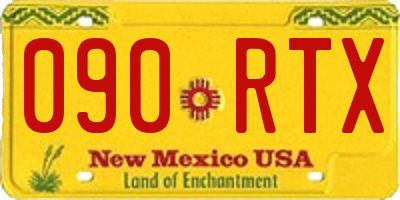 NM license plate 090RTX