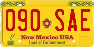 NM license plate 090SAE