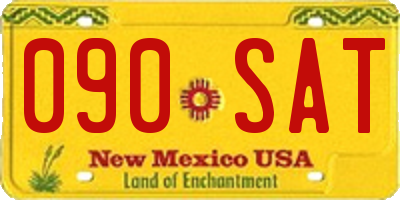 NM license plate 090SAT