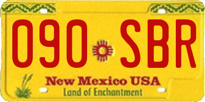 NM license plate 090SBR