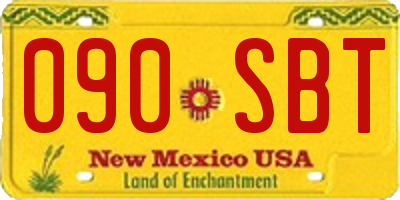 NM license plate 090SBT
