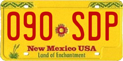 NM license plate 090SDP